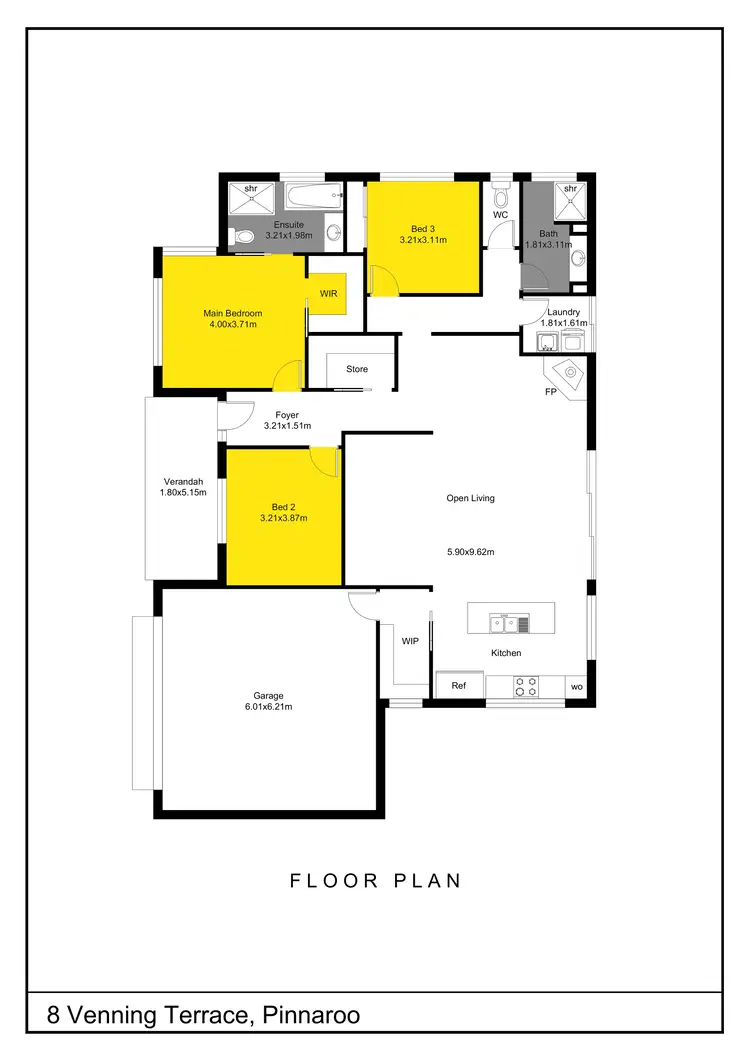 Floorplan of Homely house listing, 8 Venning Terrace, Pinnaroo SA 5304