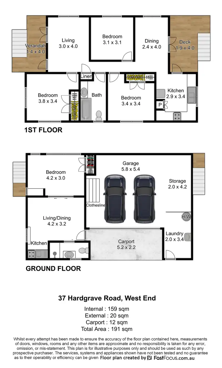 Floorplan of Homely house listing, 37 Hardgrave Road, West End QLD 4101
