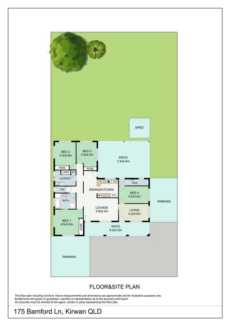 Floorplan of Homely house listing, 175 Bamford Lane, Kirwan QLD 4817