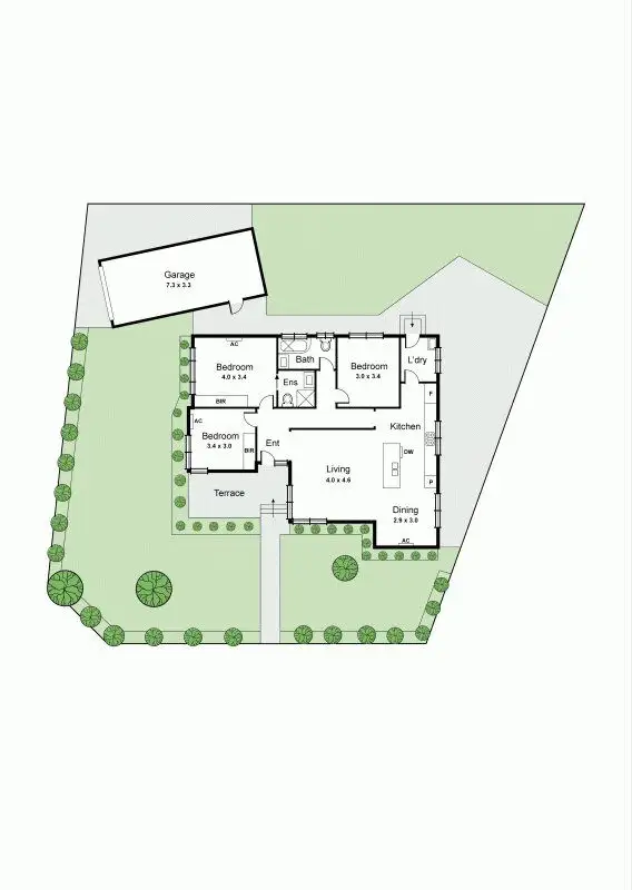 Floorplan of Homely house listing, 14 Warraweena Road, Clayton South VIC 3169