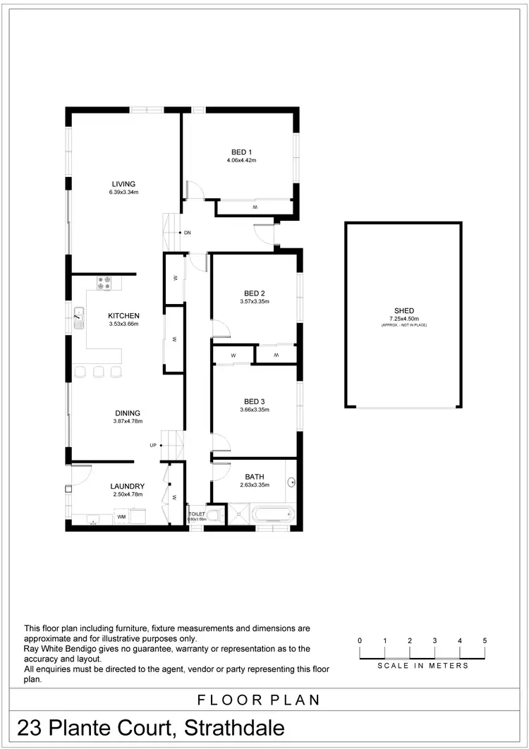 Floorplan of Homely house listing, 23 Plante Court, Strathdale VIC 3550