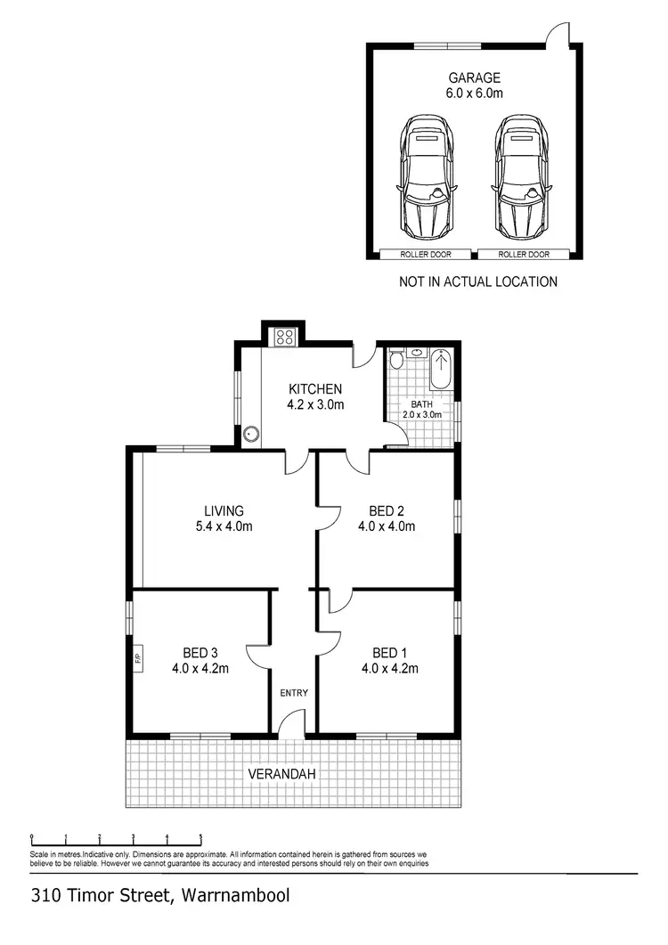 Floorplan of Homely house listing, 310 Timor Street, Warrnambool VIC 3280