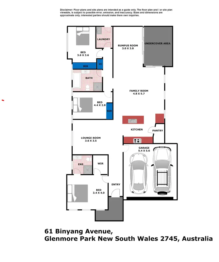 Floorplan of Homely house listing, 61 Binyang Avenue, Glenmore Park NSW 2745