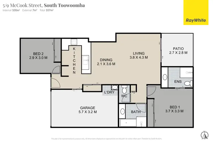 Floorplan of Homely unit listing, 5/9 McCook Street, South Toowoomba QLD 4350