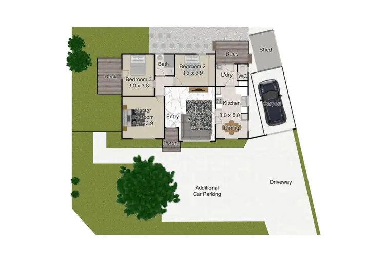 Floorplan of Homely unit listing, 1/64 Olive Road, Eumemmerring VIC 3177