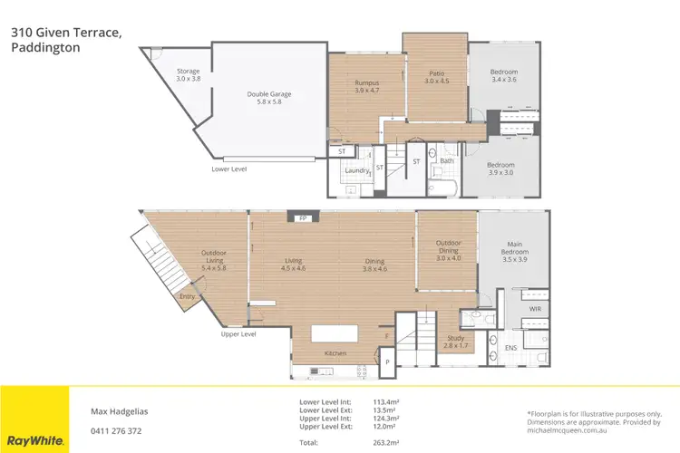 Floorplan of Homely house listing, 310 Given Terrace, Paddington QLD 4064