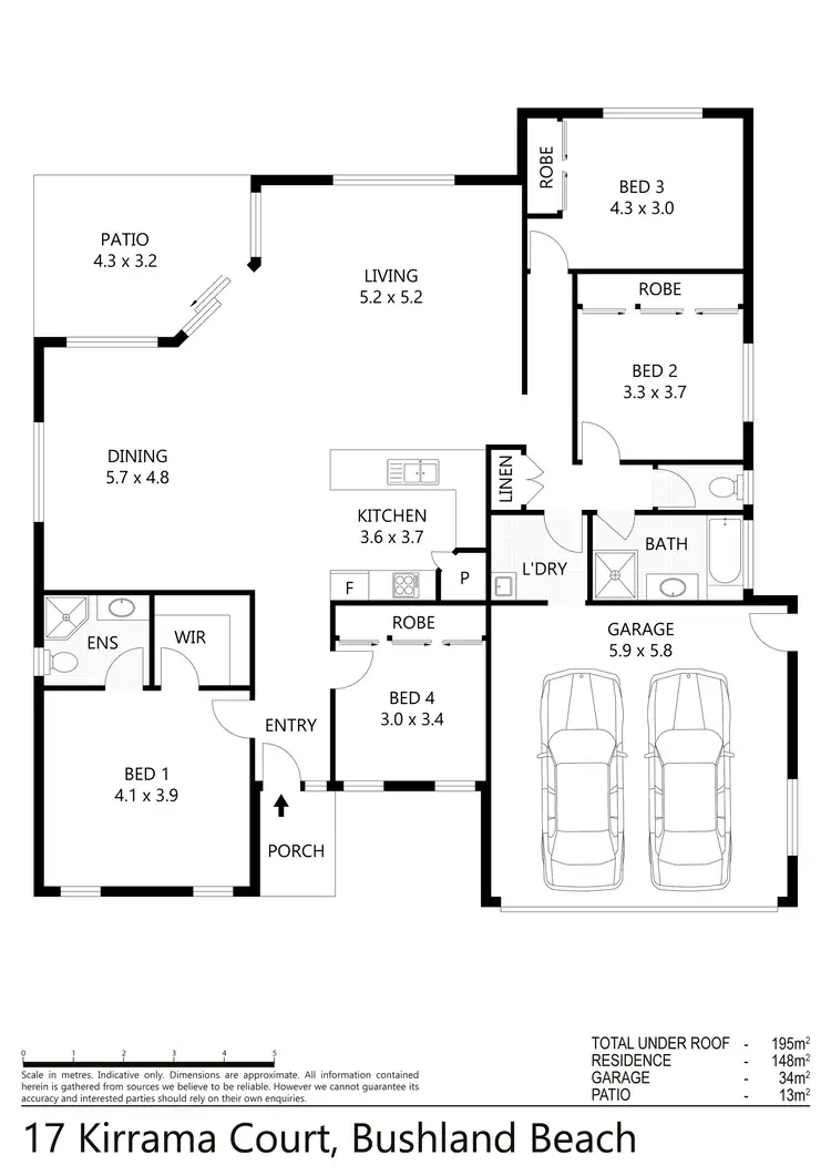 Floorplan of Homely house listing, 17 Kirrama Court, Bushland Beach QLD 4818