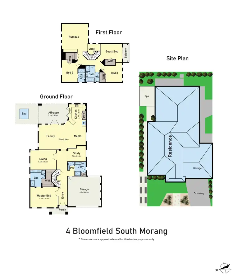 Floorplan of Homely house listing, 4 Bloomfield Drive, South Morang VIC 3752