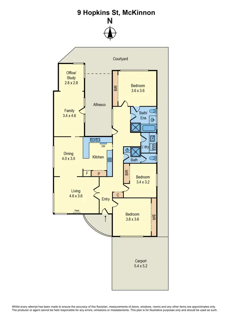 Floorplan of Homely house listing, 9 Hopkins Street, Mckinnon VIC 3204