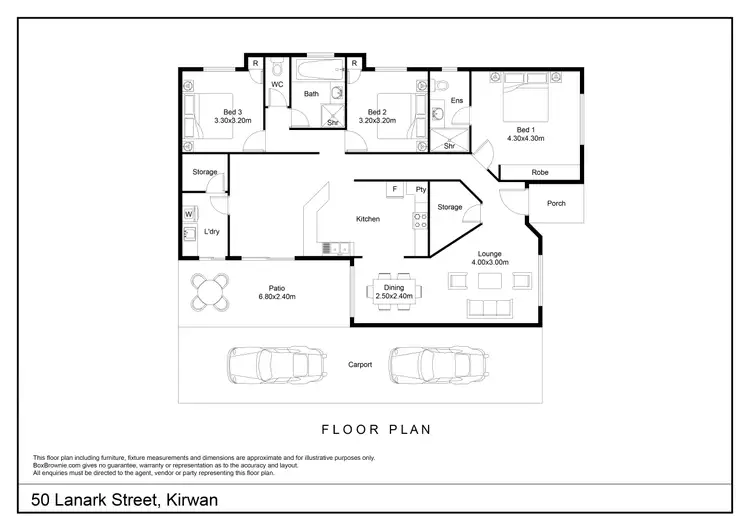 Floorplan of Homely house listing, 50 Lanark Street, Kirwan QLD 4817
