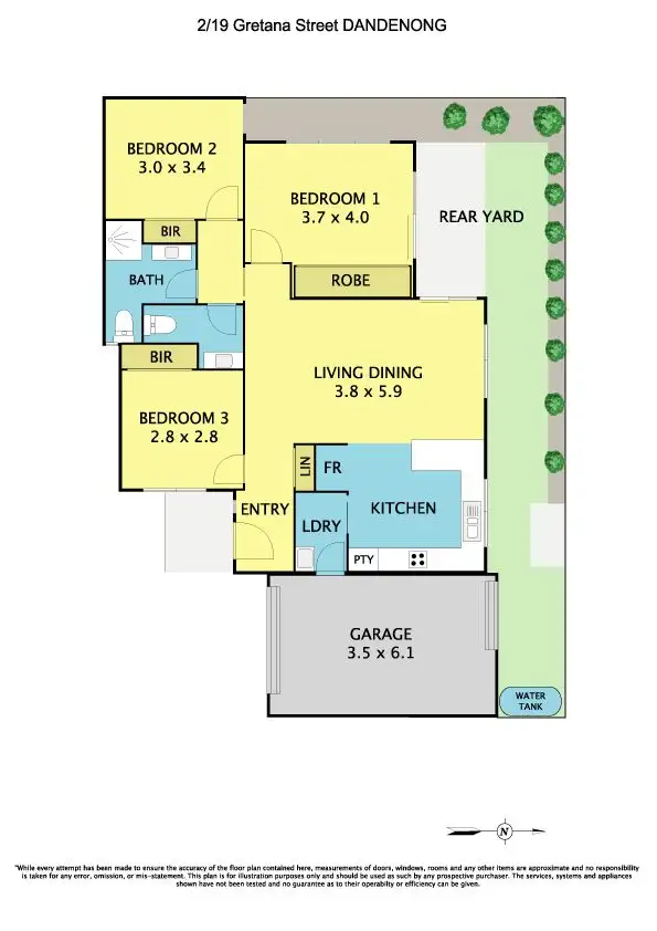 Floorplan of Homely unit listing, 2/19 Gretana Street, Dandenong VIC 3175