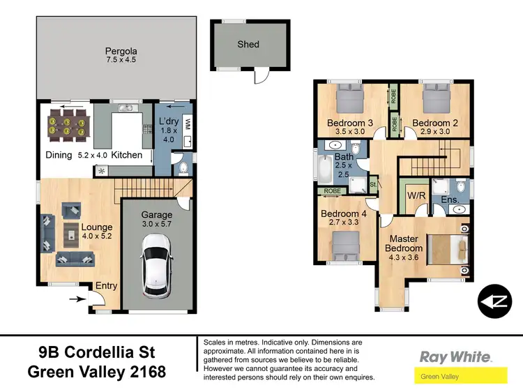 Floorplan of Homely house listing, 9B Cordelia Crescent, Green Valley NSW 2168