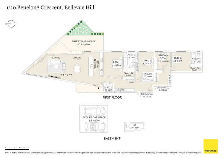 Floorplan of Homely apartment listing, 1/20 Benelong Crescent, Bellevue Hill NSW 2023