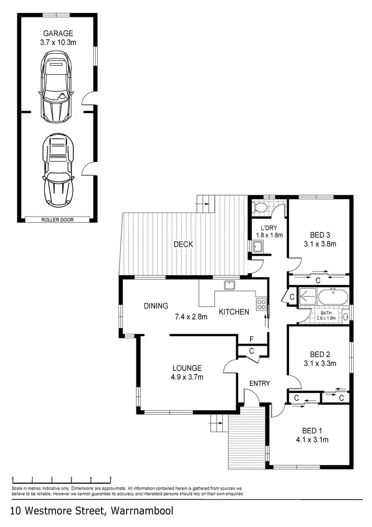 Floorplan of Homely house listing, 10 Westmore Street, Warrnambool VIC 3280