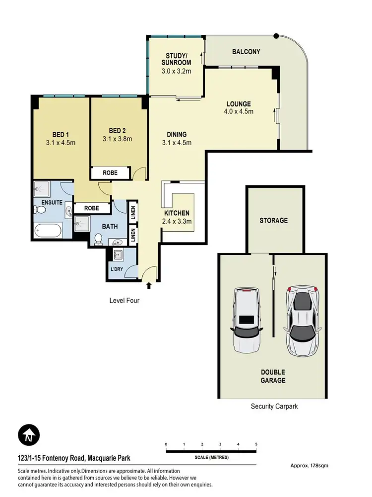 Floorplan of Homely unit listing, 123/1-15 Fontenoy Road, Macquarie Park NSW 2113