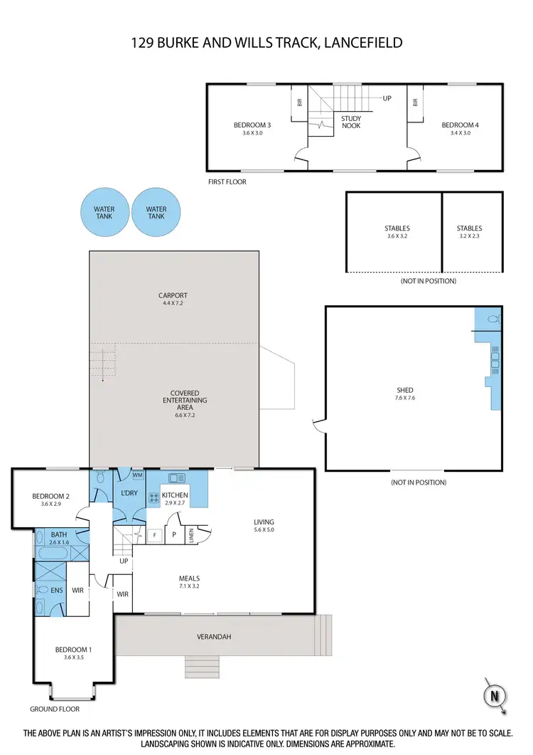 Floorplan of Homely house listing, 129 Burke And Wills Track, Lancefield VIC 3435