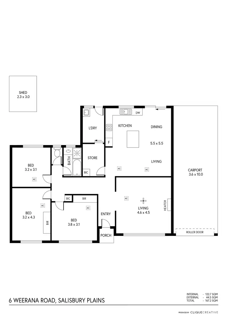 Floorplan of Homely house listing, 6 Weerana Road, Salisbury Plain SA 5109