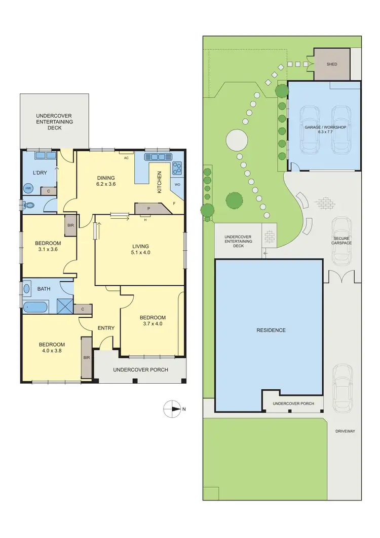 Floorplan of Homely house listing, 61 Everett Street, Brunswick West VIC 3055