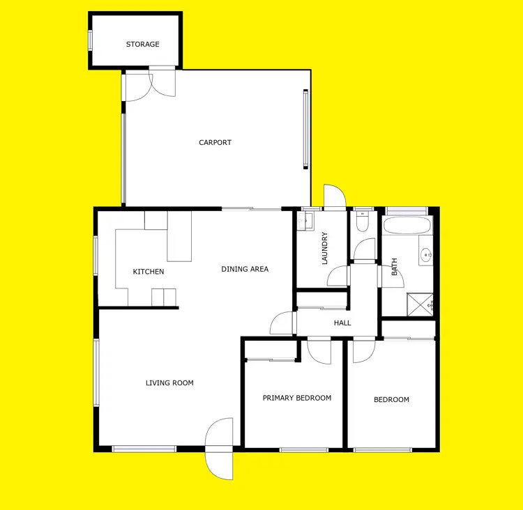 Floorplan of Homely house listing, 1/450 Walnut Avenue, Mildura VIC 3500