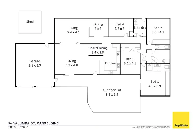 Floorplan of Homely house listing, 54 Yalumba Street, Carseldine QLD 4034