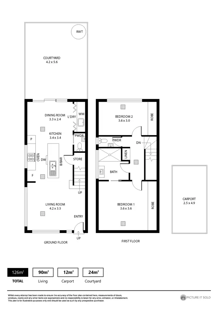 Floorplan of Homely house listing, 3/18 Hillier Road, Morphett Vale SA 5162