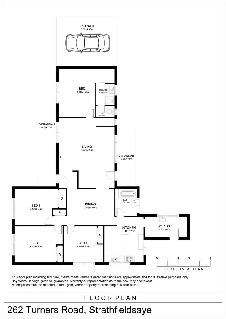 Floorplan of Homely house listing, 262 Turners Road, Strathfieldsaye VIC 3551