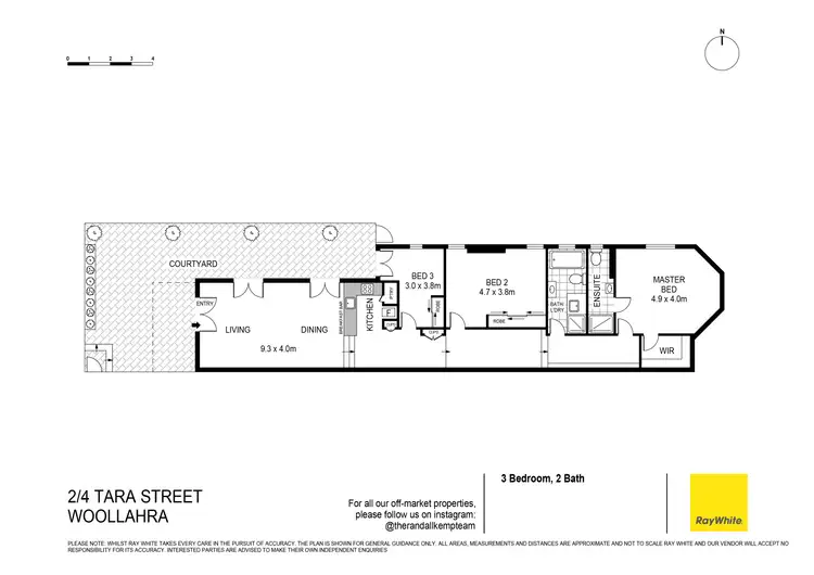 Floorplan of Homely apartment listing, 2/4 Tara Street, Woollahra NSW 2025