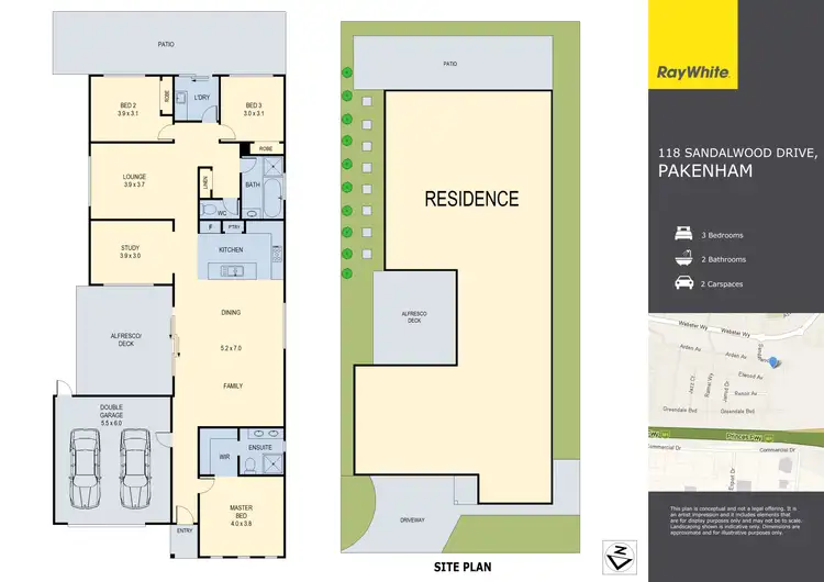 Floorplan of Homely house listing, 118 Sandalwood Drive, Pakenham VIC 3810