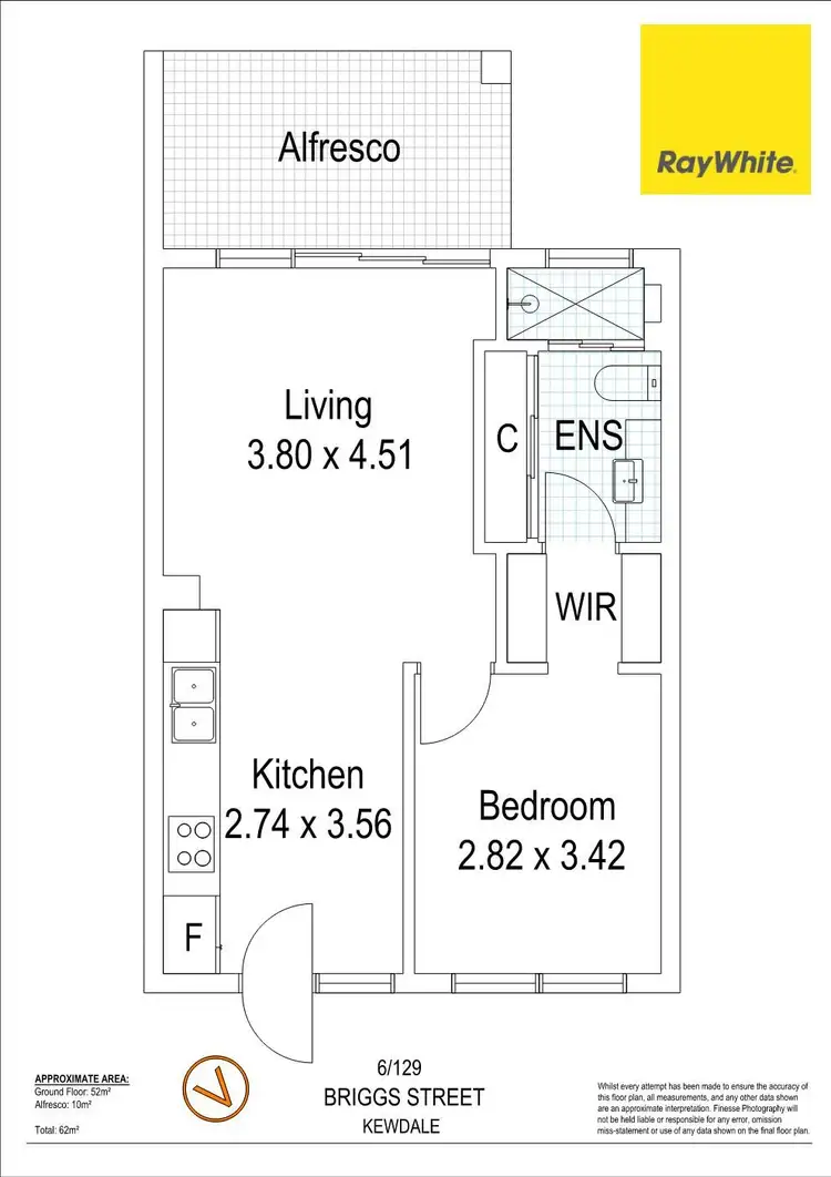 Floorplan of Homely apartment listing, 6/129 Briggs Street, Kewdale WA 6105