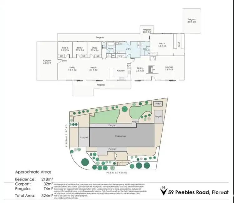 Floorplan of Homely house listing, 59 Peebles Road, Floreat WA 6014