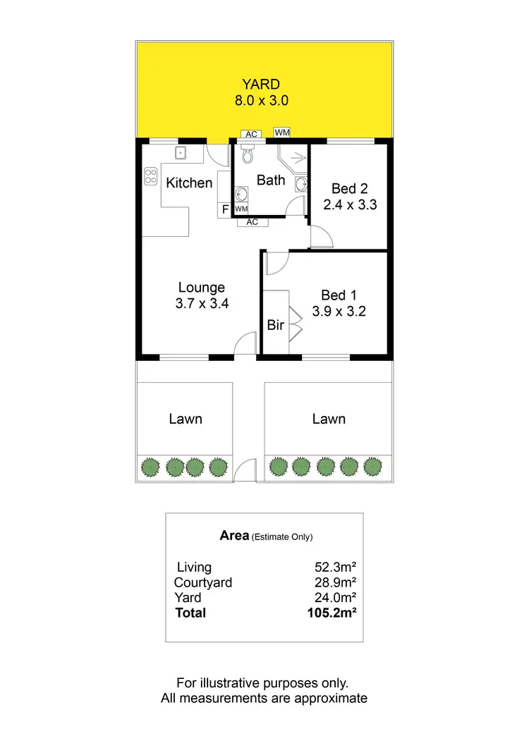 Floorplan of Homely unit listing, 2/5 Roebuck Street, Mile End SA 5031