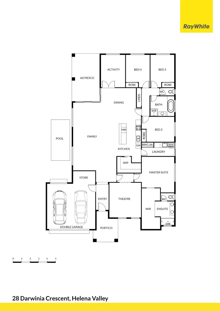 Floorplan of Homely house listing, 28 Darwinia Crescent, Helena Valley WA 6056