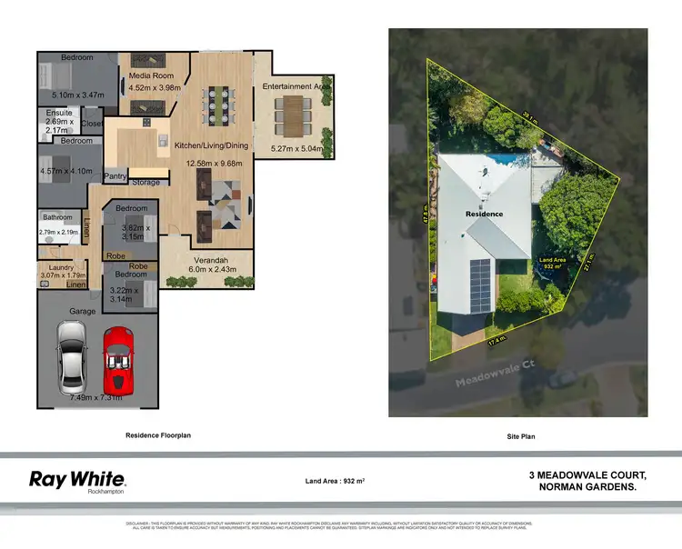 Floorplan of Homely house listing, 3 Meadowvale Court, Norman Gardens QLD 4701