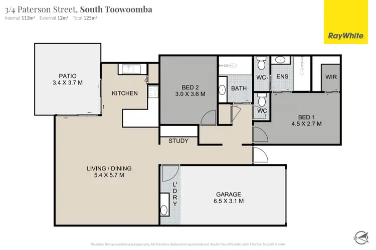Floorplan of Homely unit listing, 3/4 Paterson Street, South Toowoomba QLD 4350