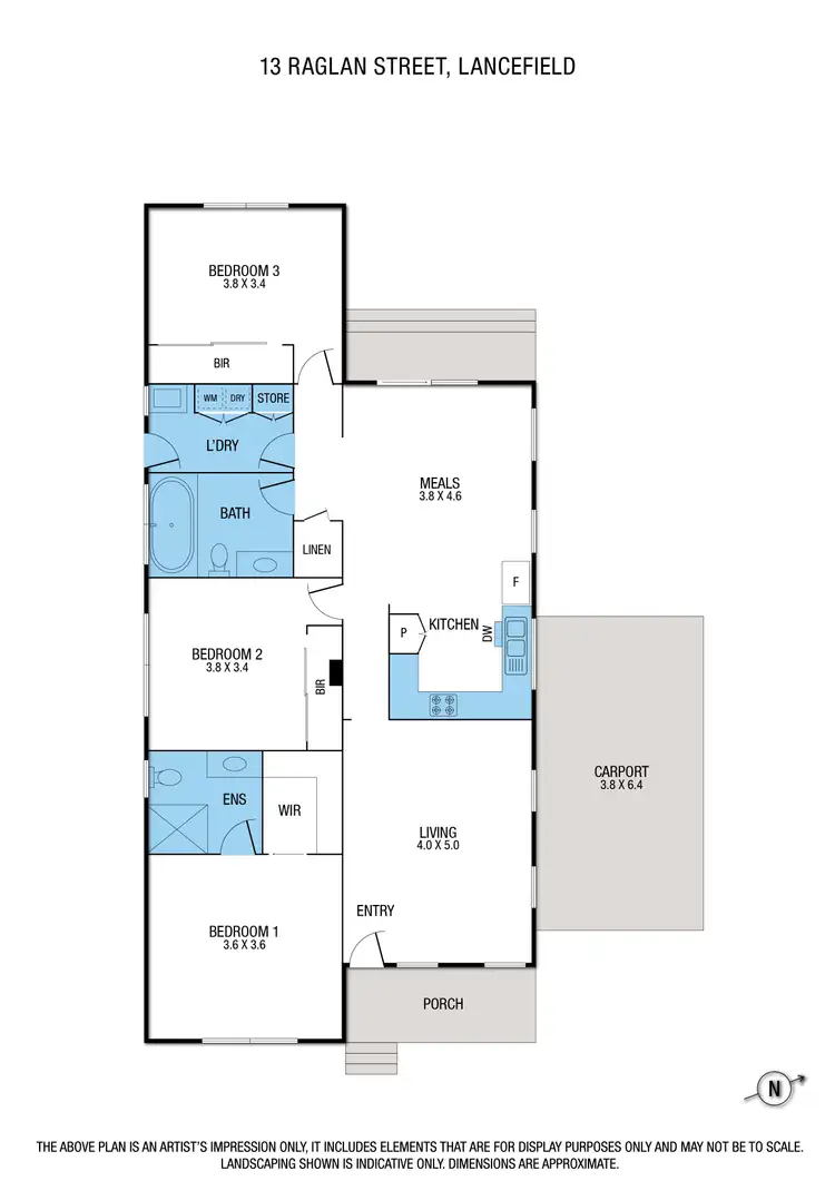 Floorplan of Homely house listing, 13 Raglan Street, Lancefield VIC 3435