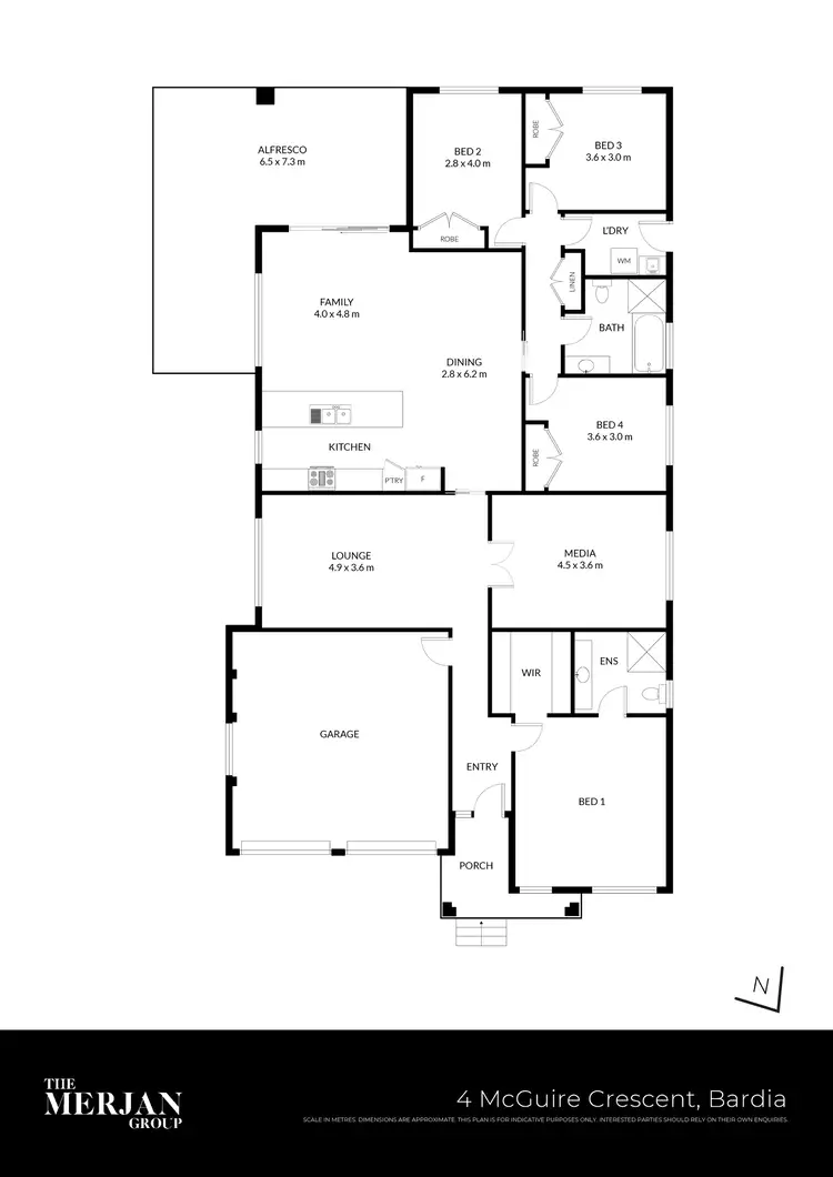 Floorplan of Homely house listing, 4 McGuire Crescent, Bardia NSW 2565
