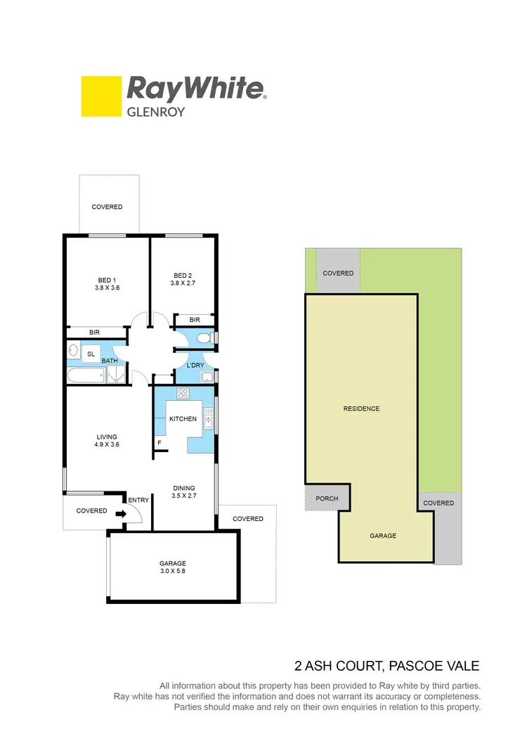 Floorplan of Homely unit listing, 2 Ash Court, Pascoe Vale VIC 3044