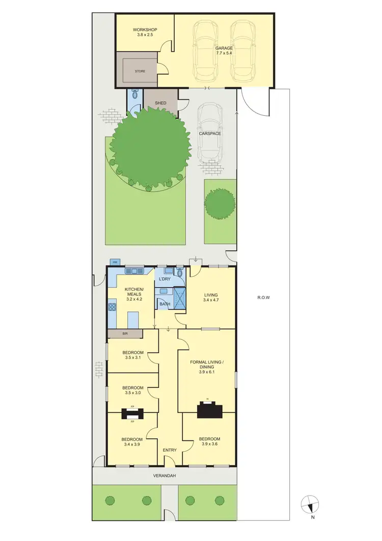 Floorplan of Homely house listing, 100 Brunswick Road, Brunswick VIC 3056
