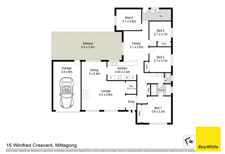 Floorplan of Homely house listing, 15 Winifred Crescent, Mittagong NSW 2575