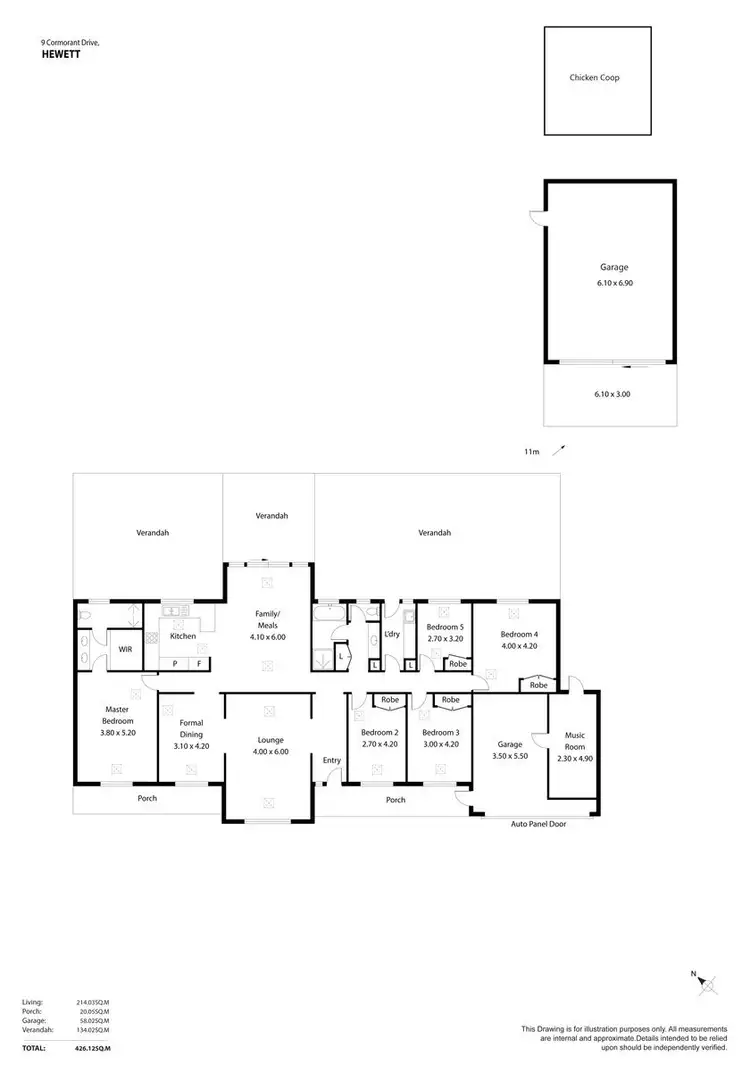 Floorplan of Homely house listing, 9 Cormorant Drive, Hewett SA 5118