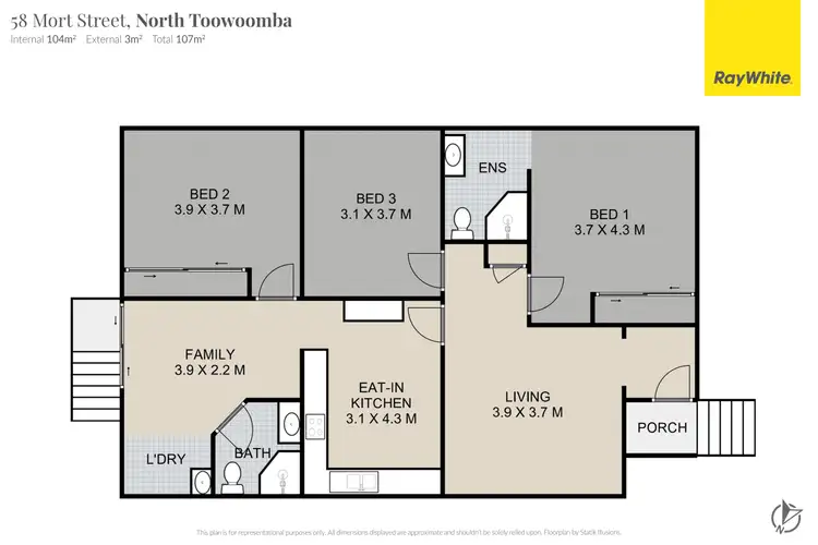 Floorplan of Homely house listing, 58 Mort Street, North Toowoomba QLD 4350