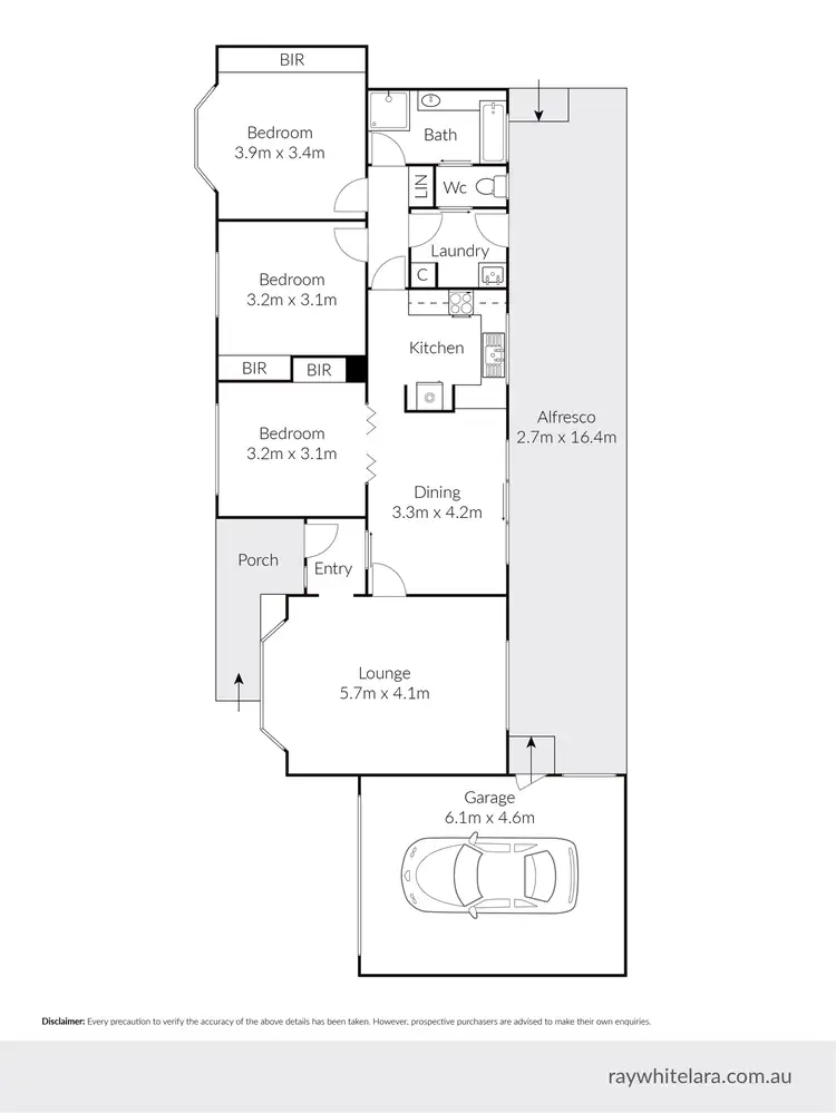Floorplan of Homely house listing, 13 Gillean Place, Lara VIC 3212
