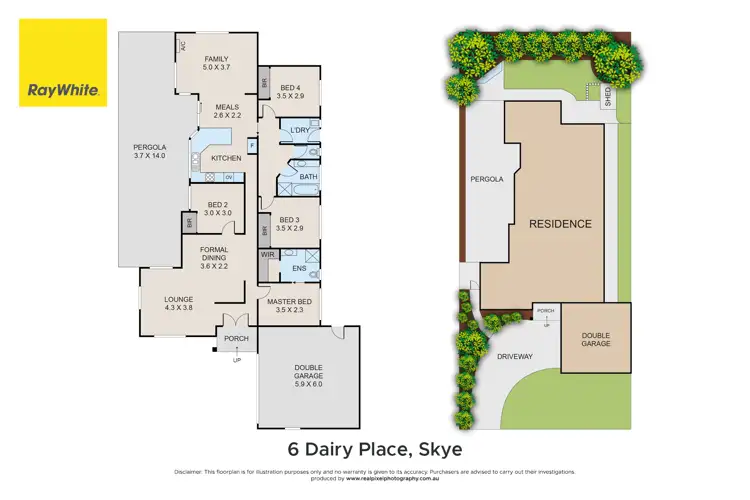 Floorplan of Homely house listing, 6 Dairy Place, Skye VIC 3977