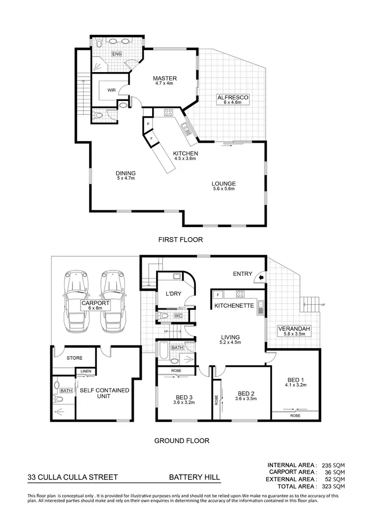 Floorplan of Homely house listing, 33 Culla Culla Street, Battery Hill QLD 4551