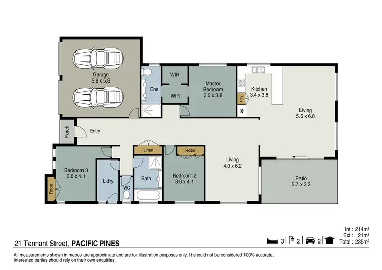 Floorplan of Homely house listing, 21 Tennant Street, Pacific Pines QLD 4211