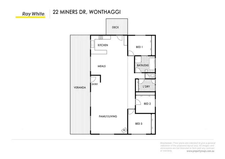 Floorplan of Homely house listing, 22 Miners Drive, Wonthaggi VIC 3995