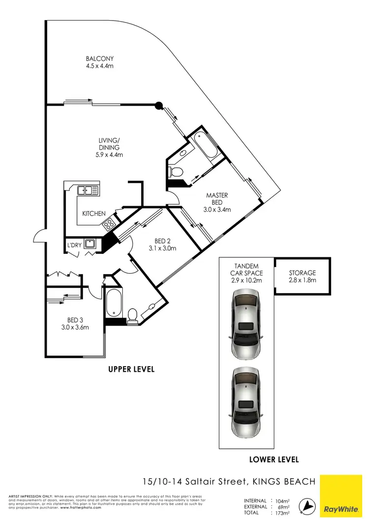 Floorplan of Homely unit listing, Unit 15/10-14 Saltair Street, Kings Beach QLD 4551
