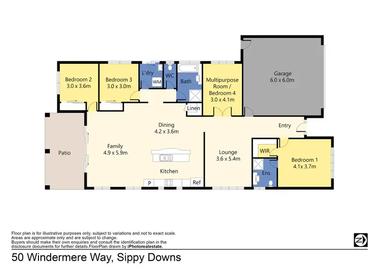 Floorplan of Homely house listing, 50 Windermere Way, Sippy Downs QLD 4556