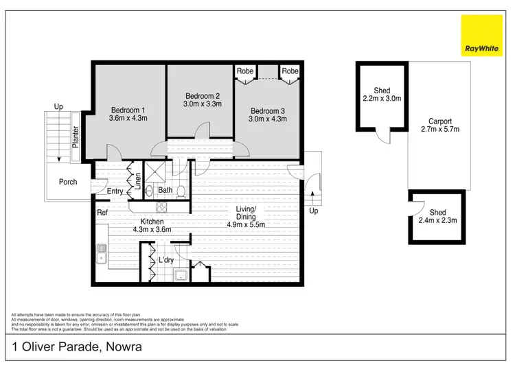 Floorplan of Homely house listing, 1 Oliver Parade, Nowra NSW 2541