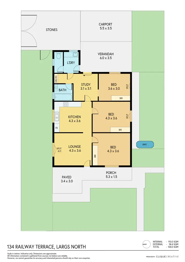 Floorplan of Homely house listing, 134 Railway Terrace, Largs North SA 5016